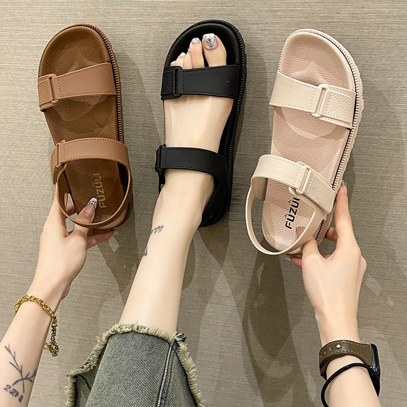 Velcro Strap Sandal - Sandales d'été pour femmes - Sandales