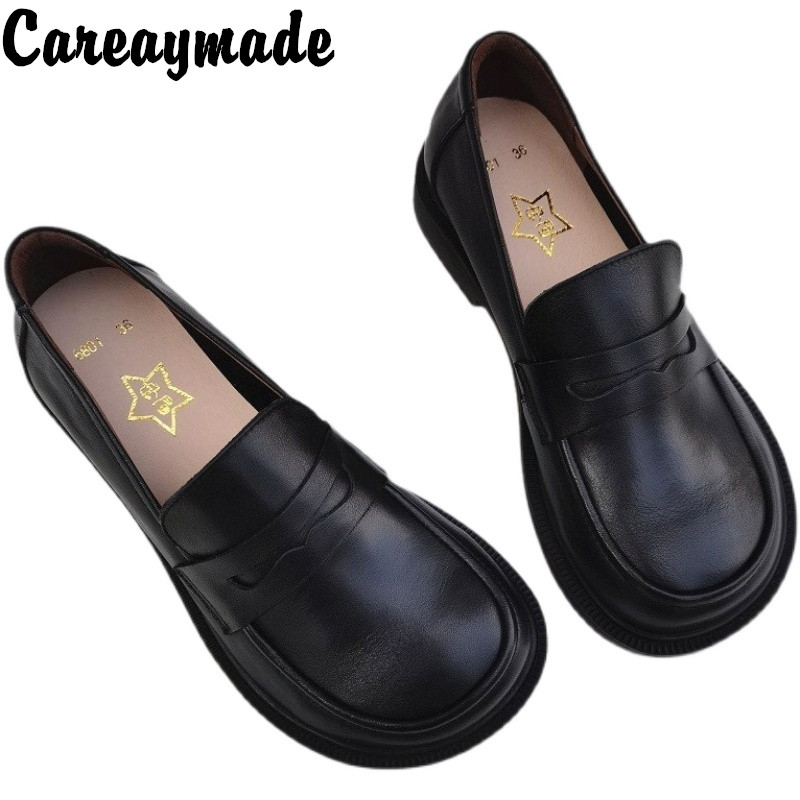 Men'S Shoes To Women'S - Careaymade-Chaussures Oxford en cuir de vachette