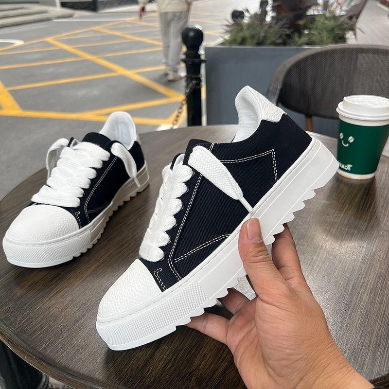 Men'S Shoes Low Top - Chaussures basses tendance en toile polyvalentes