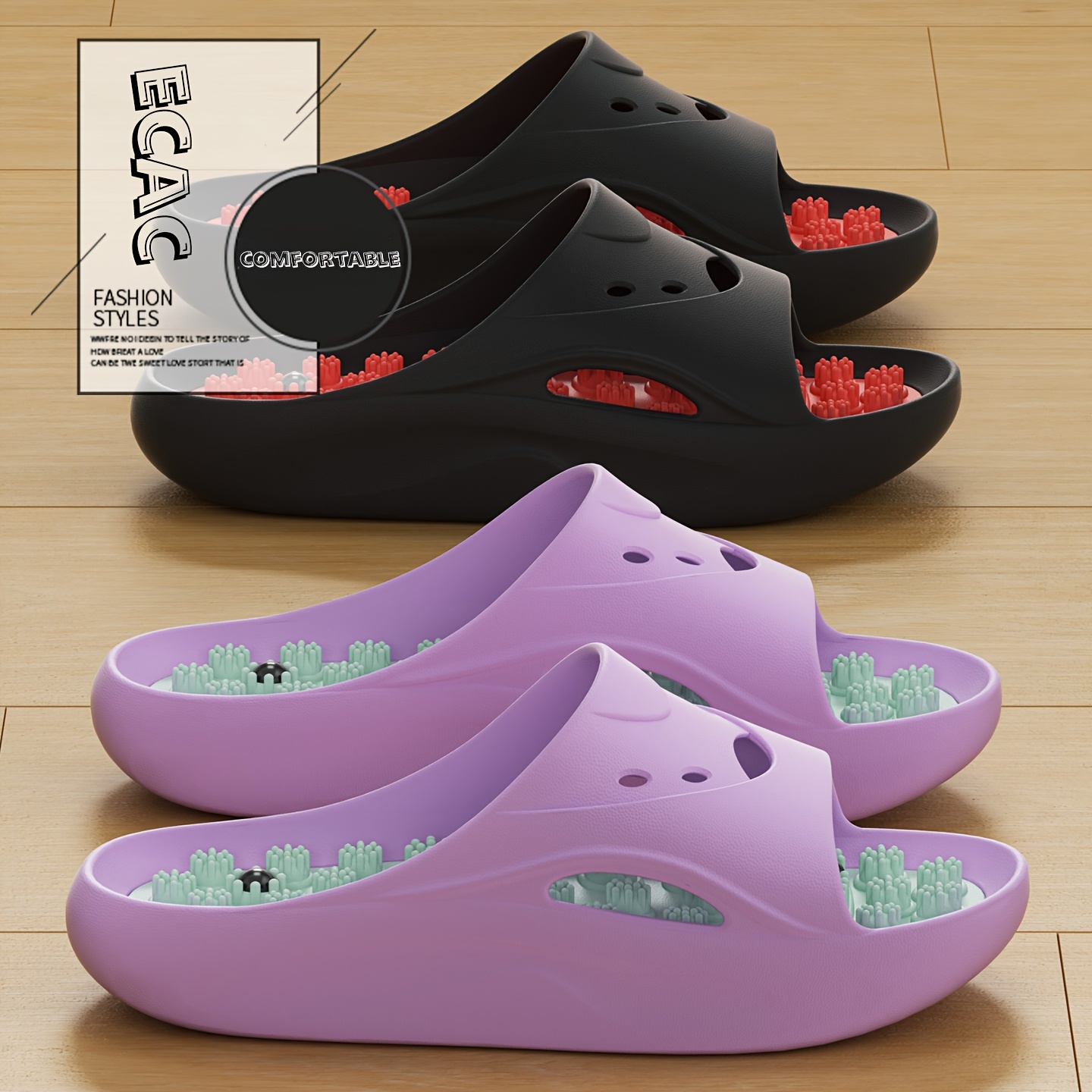 Men Shoes Style - Chaussons de massage EVA pour femmes