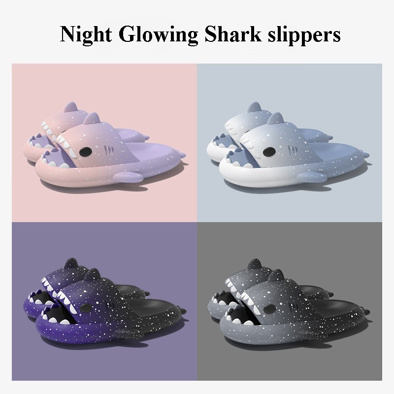 Men Shoes Style - Pantoufles de requin de dessin animé