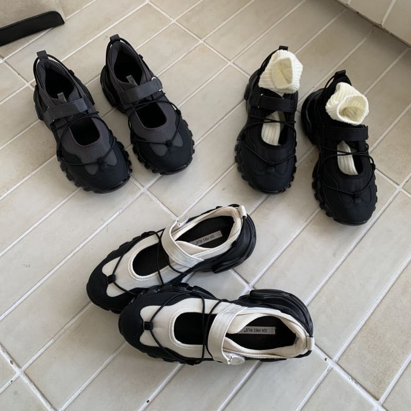 Men Shoes Velcro - Chaussures Mary Jane sportives à plateforme