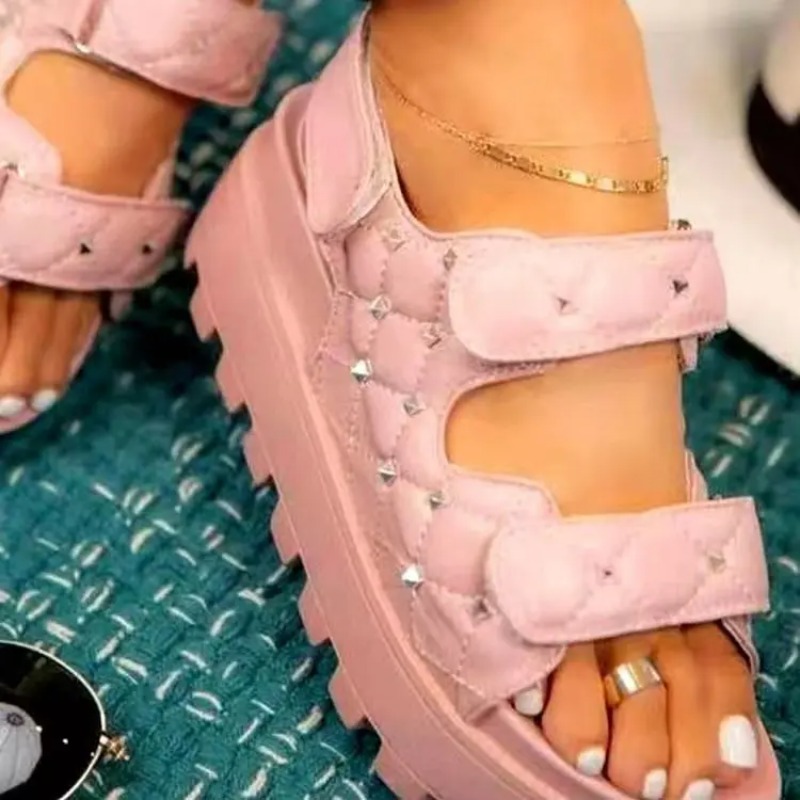 Velcro Strap Sandal - Sandales à semelle optique double couche