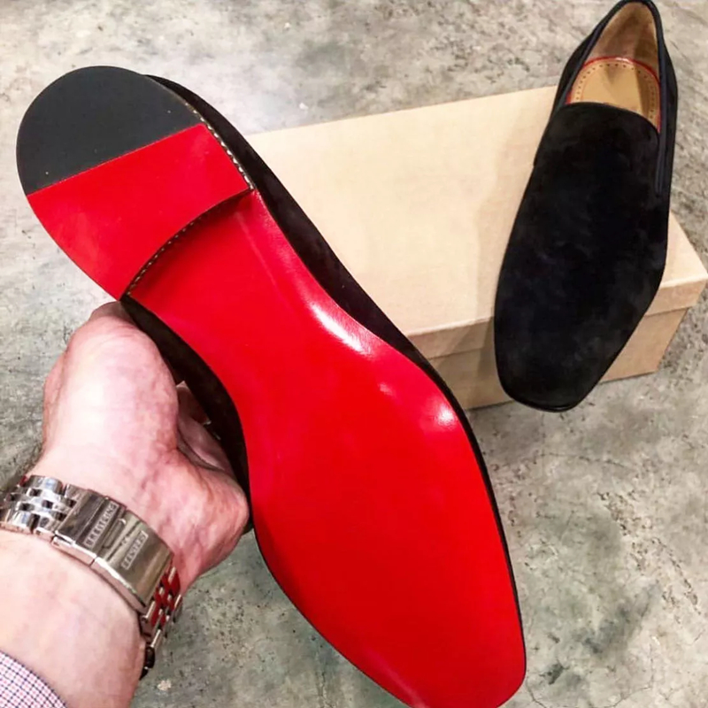 Men Shoes Red Bottom - Chaussures Astronomiques Rouges pour Homme, Mocassins