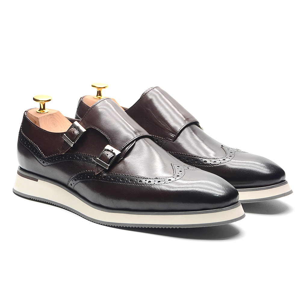 Oxford Brogue Leather - Chaussures de luxe européennes pour hommes