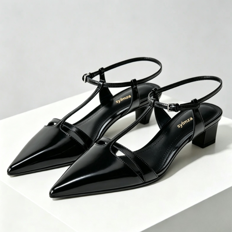 Dress Shoe Pointed - Escarpins en cuir verni à talons