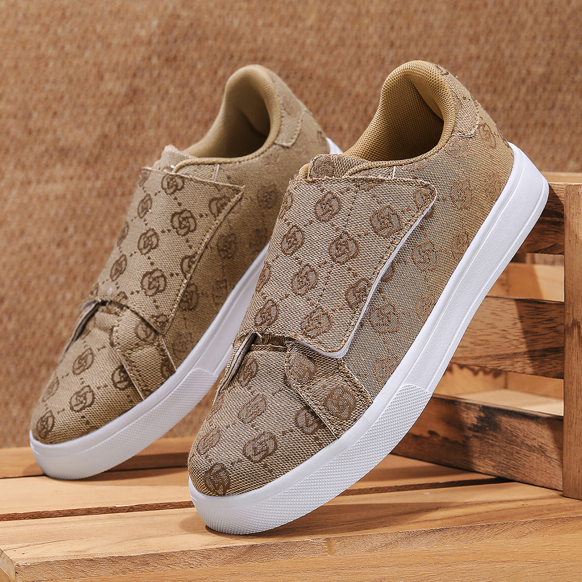 Men'S Shoes Low Top - Nouvelles baskets décontractées à imprimé vintage