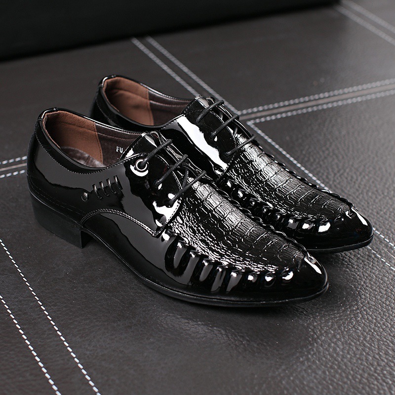 Oxford Brogue Leather - Chaussures en cuir à lacets pour