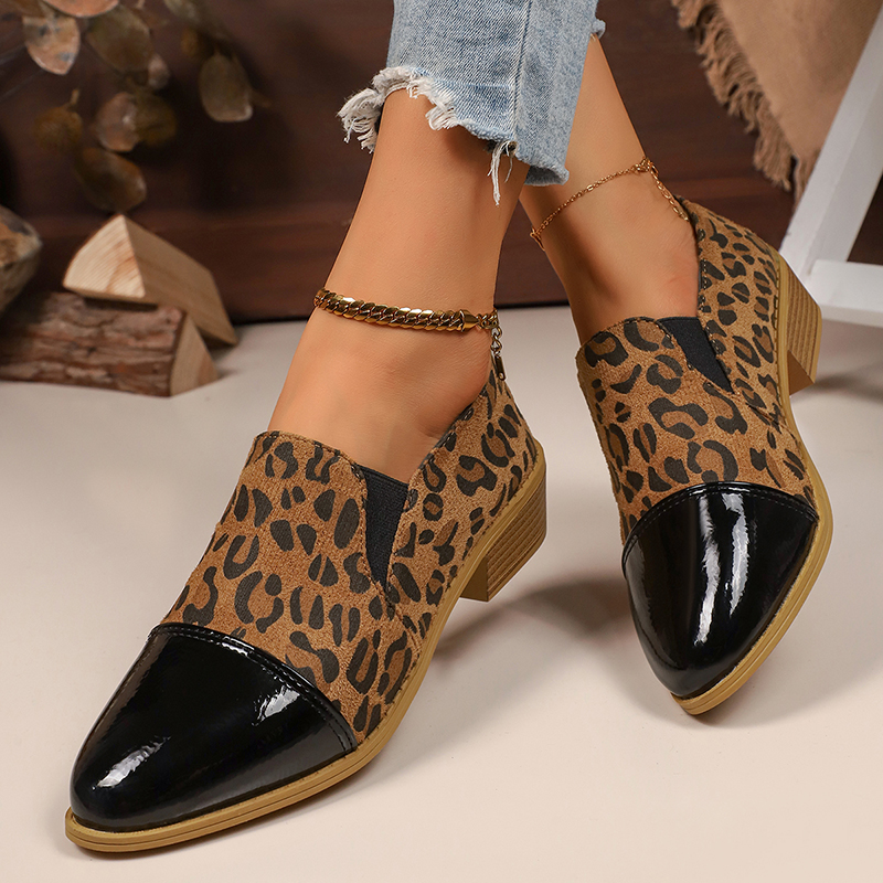 Dress Shoe Pointed - Escarpins à talons bas pour femmes,