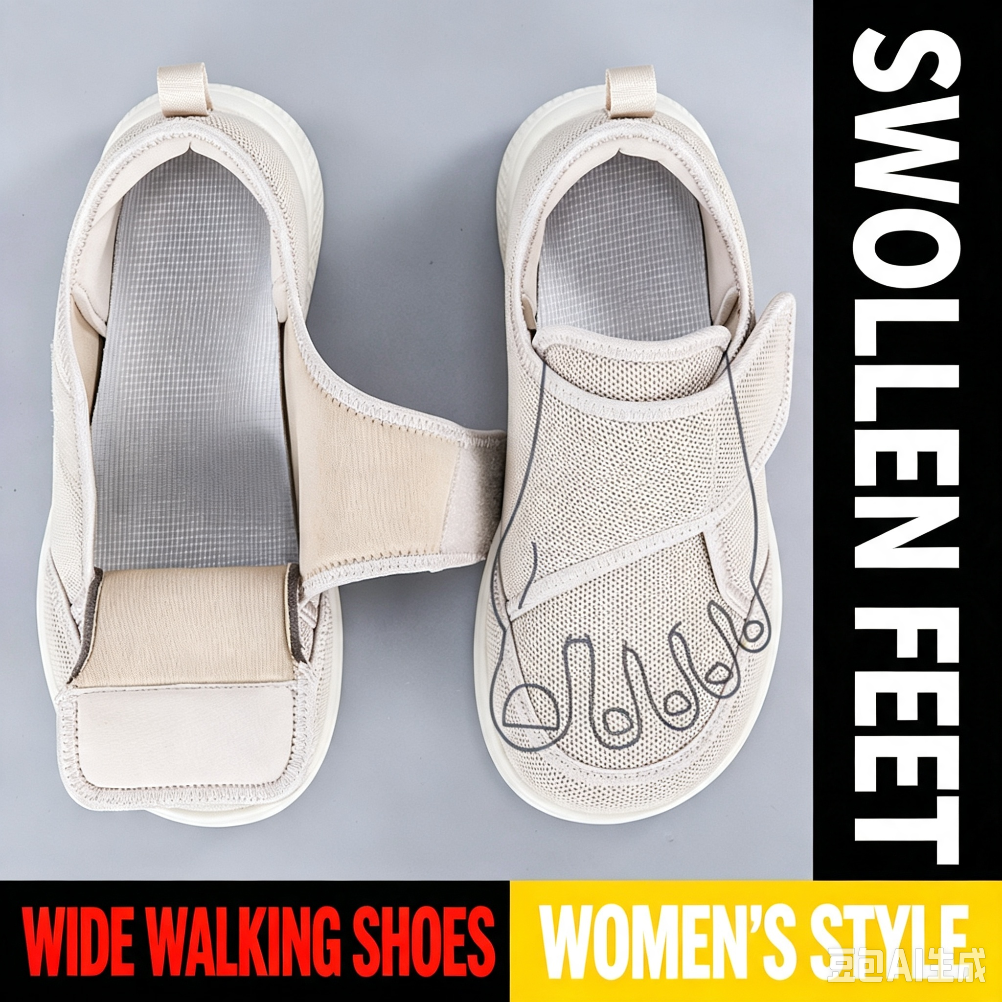 Chaussures de marche à largeur - Men Shoes Velcro avis et prix
