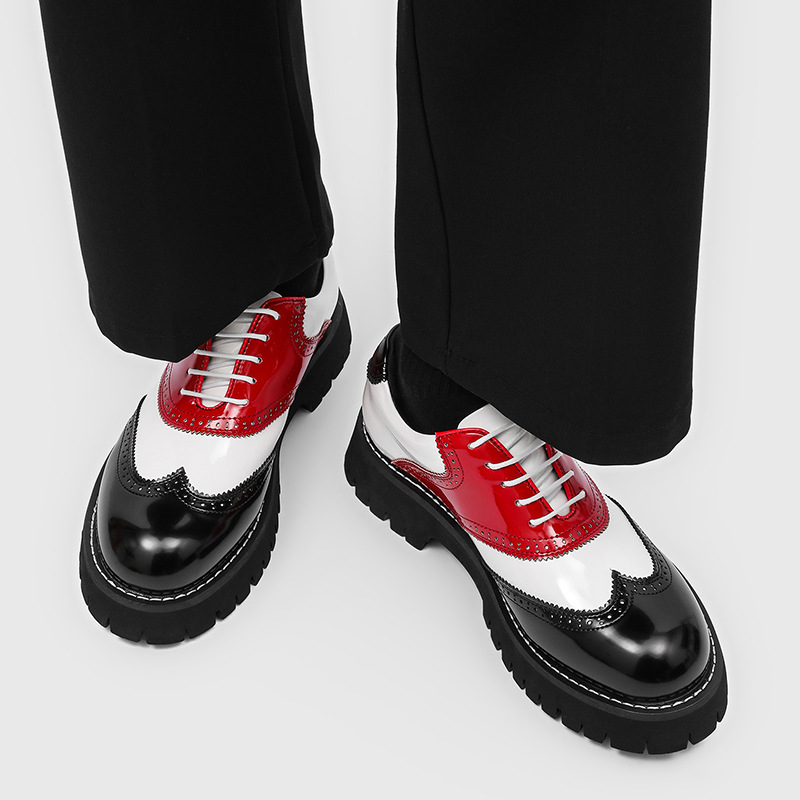 Chaussures plateforme hip hop  - Oxford Brogue Leather avis et prix