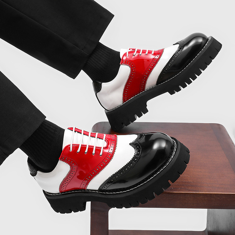 Chaussures plateforme hip hop  - Oxford Brogue Leather avis et prix