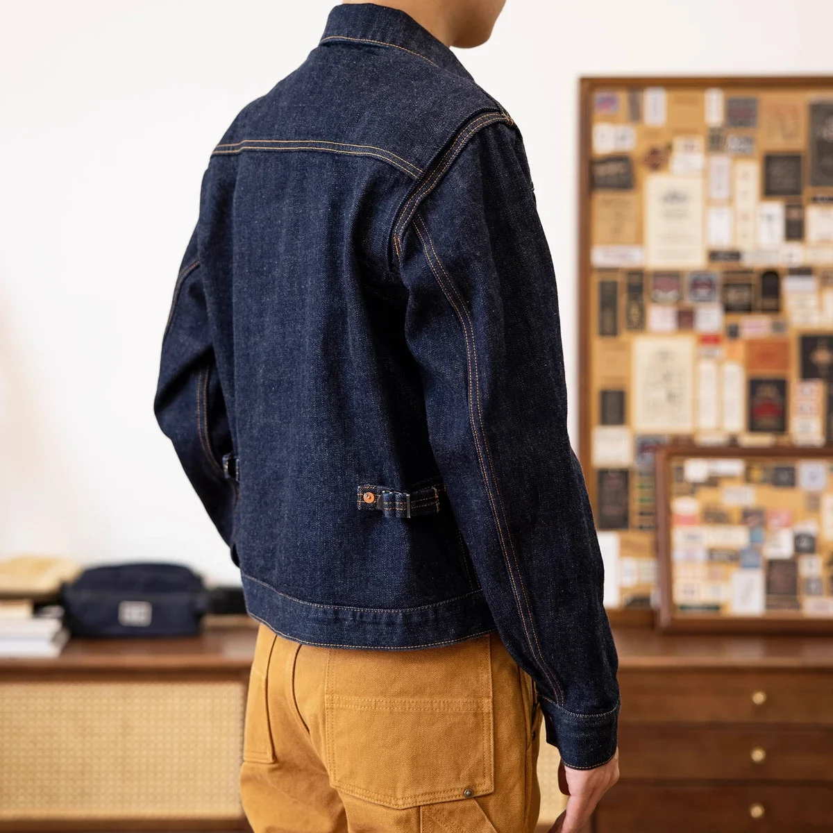 Veste en jean à lisière Red To - Men'S Shoes With Jeans avis et prix