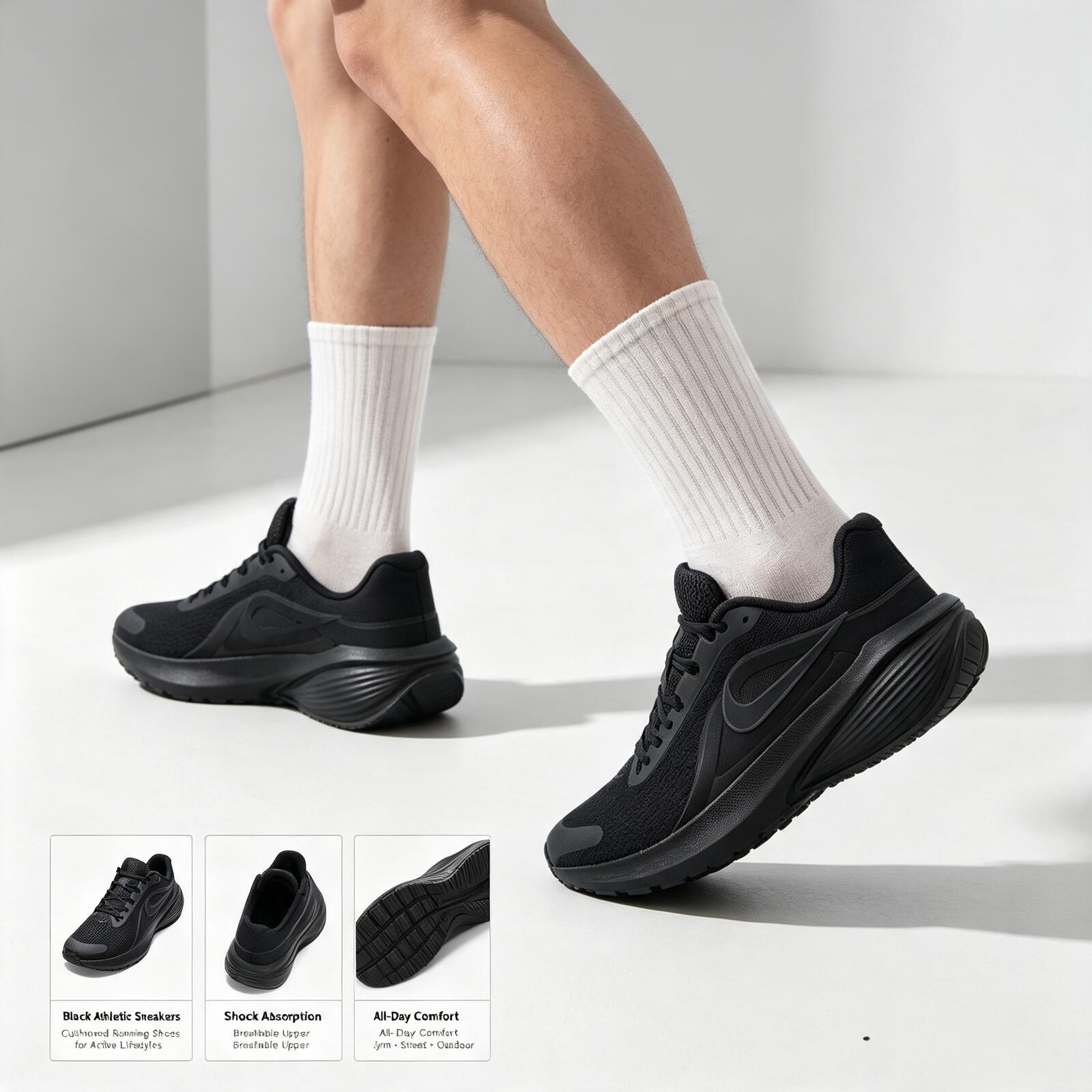 Chaussures de course Nike noir - Men'S Shoes Nike Black avis et prix