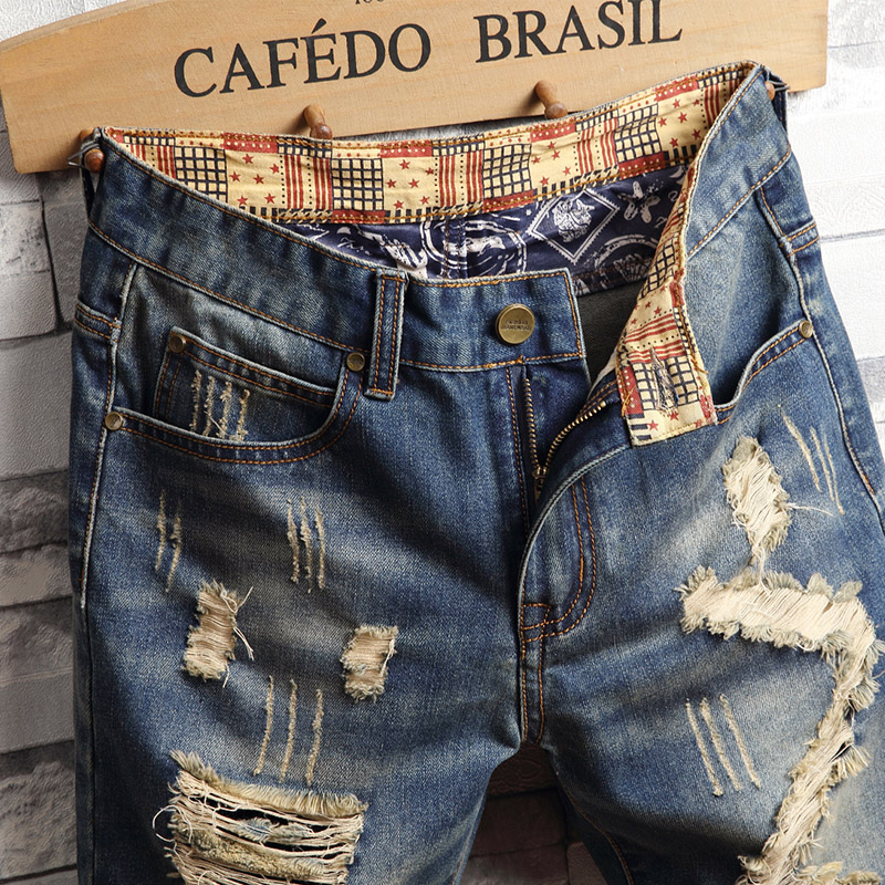 Shorts en jean déchirés pour h - Men'S Shoes With Jeans avis et prix