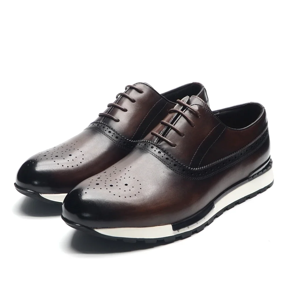 Chaussures Oxford en cuir véri - Oxford Brogue Leather avis et prix