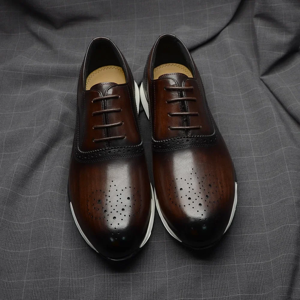 Chaussures Oxford en cuir véri - Oxford Brogue Leather avis et prix