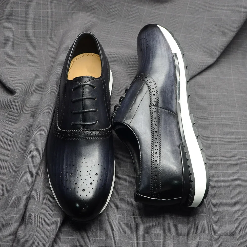 Chaussures Oxford en cuir véri - Oxford Brogue Leather avis et prix