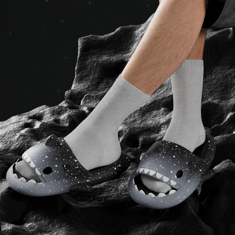 Pantoufles de requin de dessin - Men Shoes Style avis et prix