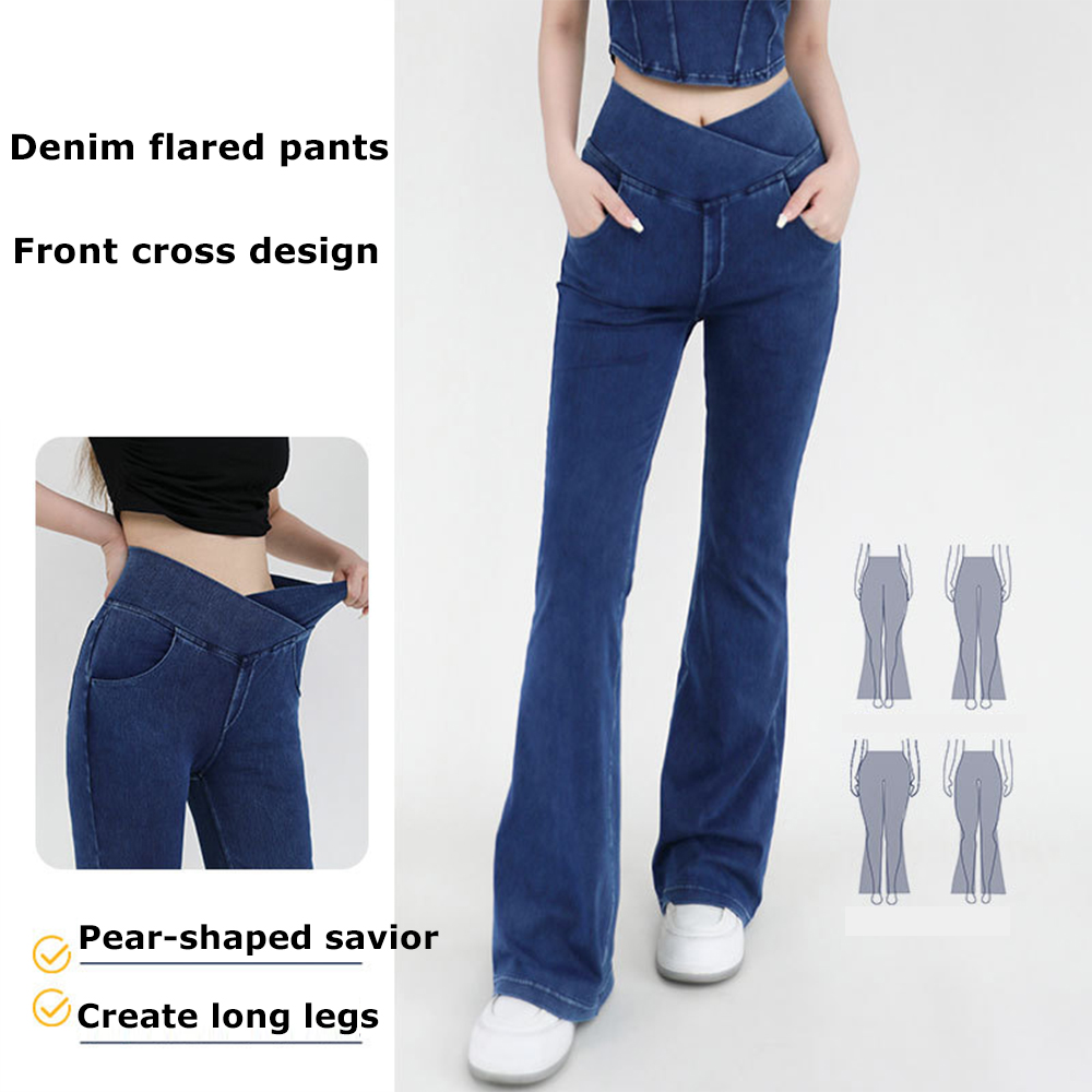 Jeans de yoga évasés pour femm - Men'S Shoes With Jeans avis et prix