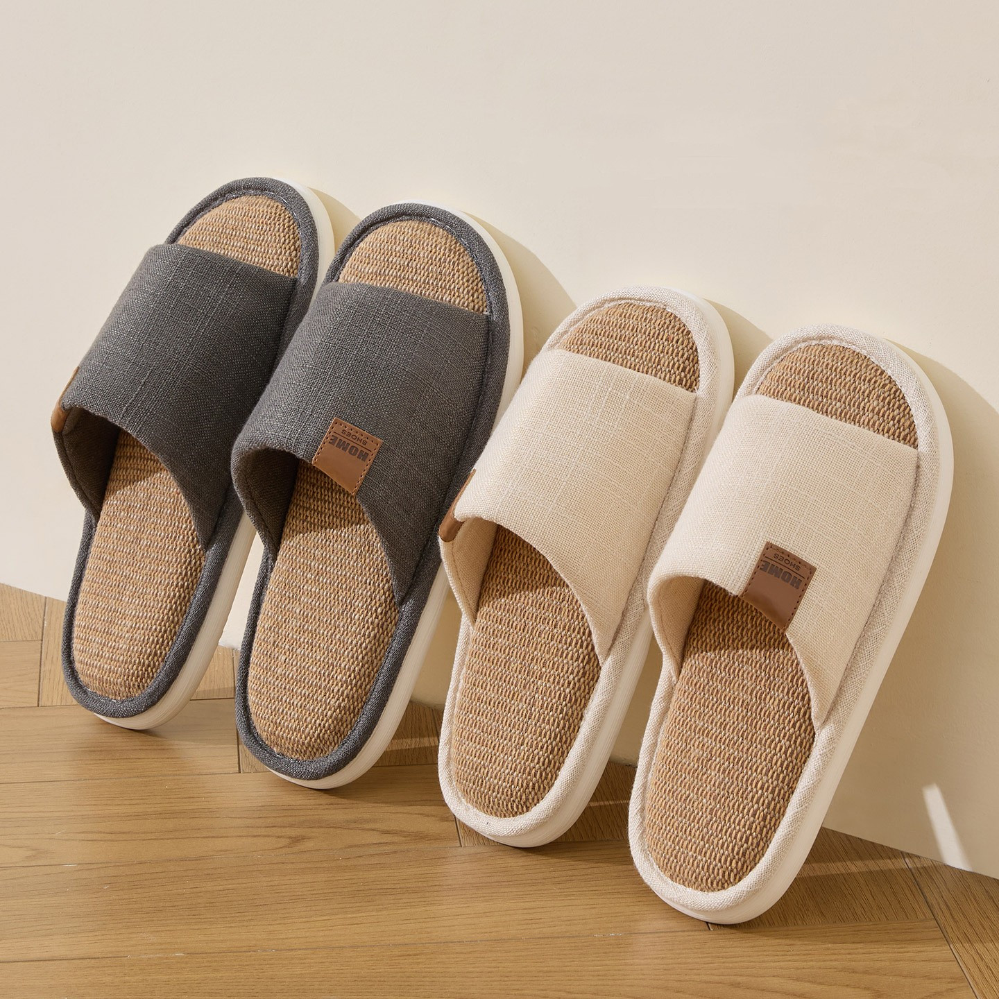 Nouvelles pantoufles en lin po - Men Shoes Style avis et prix