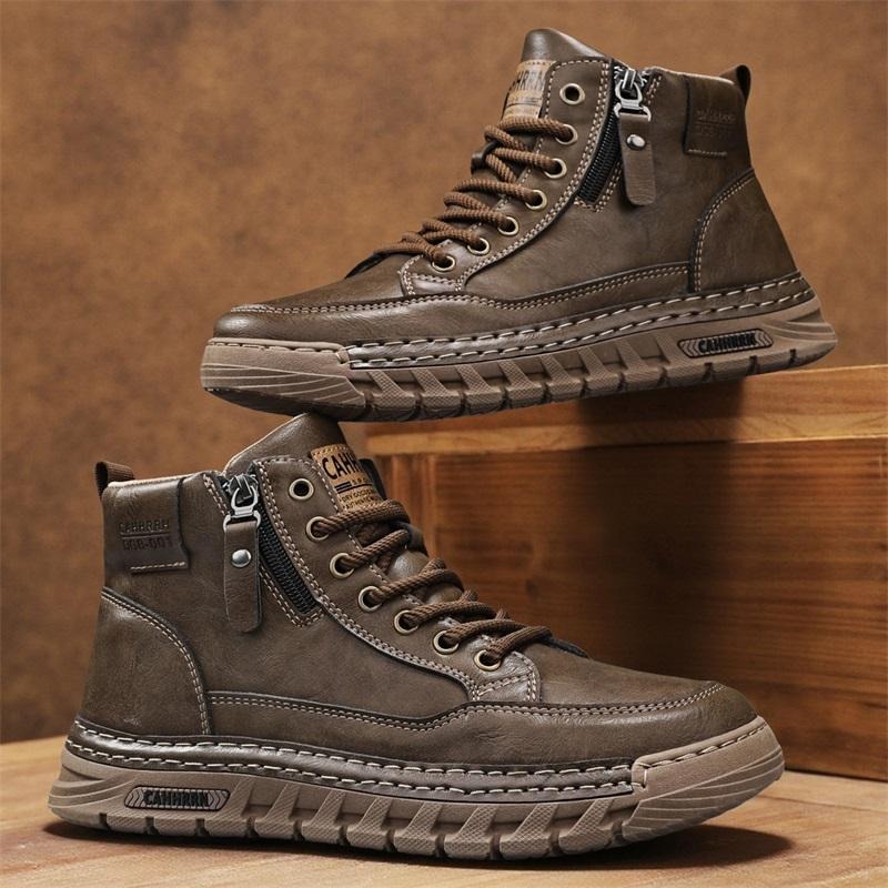 Bottes hautes en cuir pour hom - Men'S Shoes Low Top avis et prix