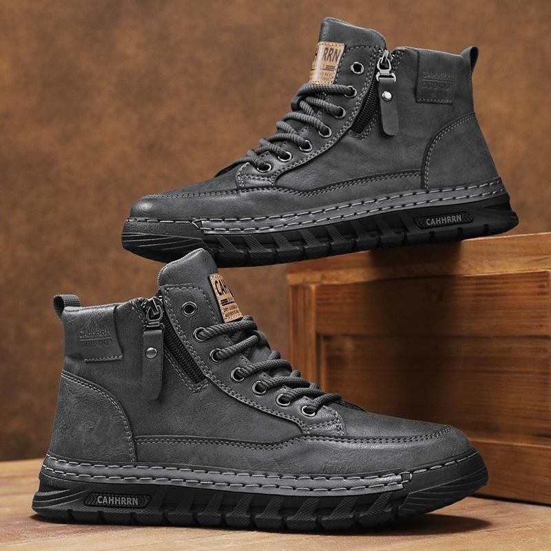 Bottes hautes en cuir pour hom - Men'S Shoes Low Top avis et prix