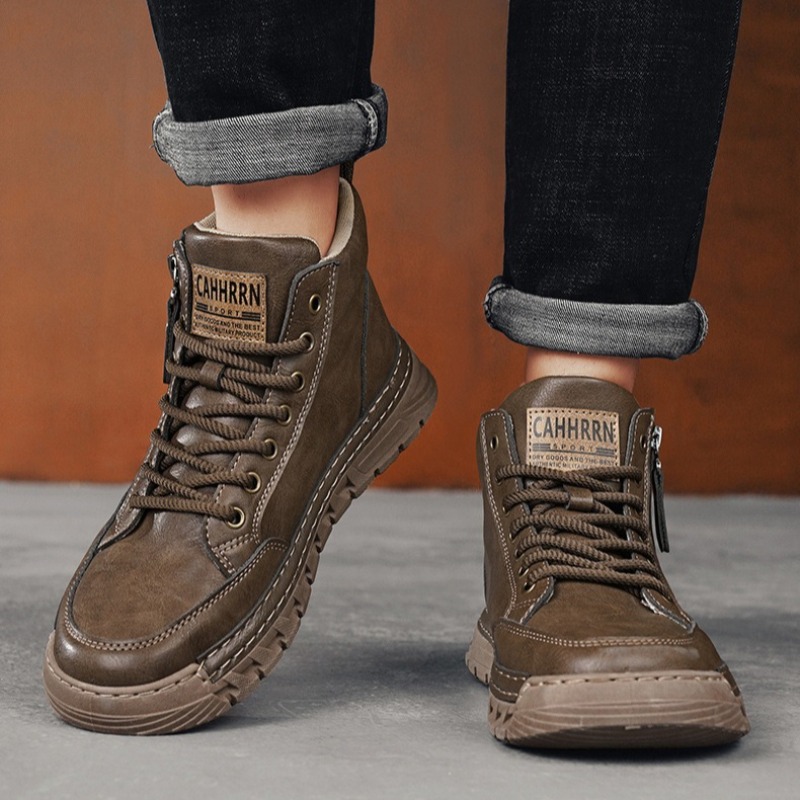 Bottes hautes en cuir pour hom - Men'S Shoes Low Top avis et prix