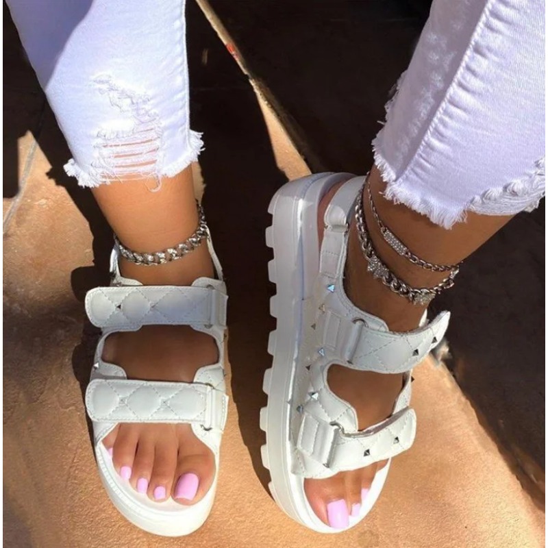 Sandales à semelle optique dou - Velcro Strap Sandal avis et prix