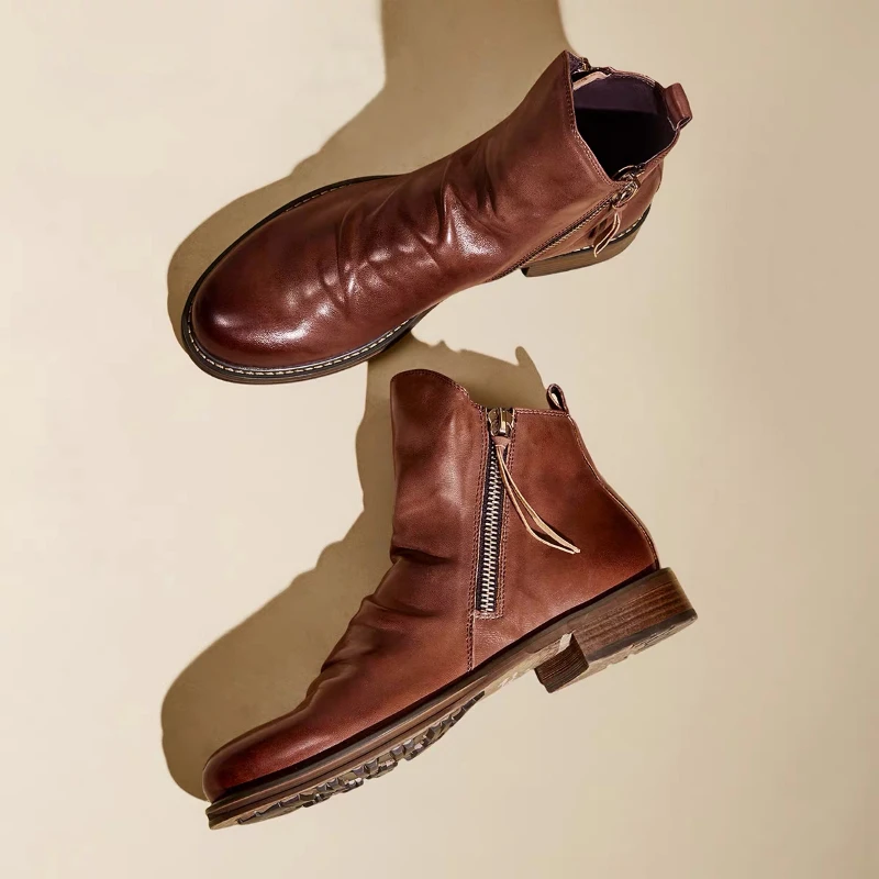Bottines Chelsea en cuir pour  - Men'S Shoes Low Top avis et prix
