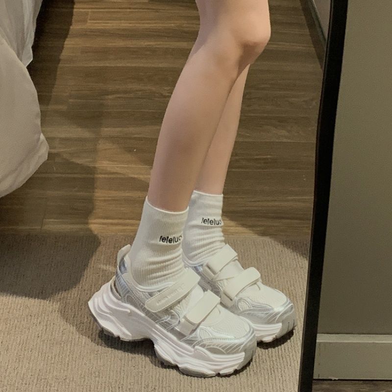 Sandales plateforme métallique - Velcro Strap Sandal avis et prix