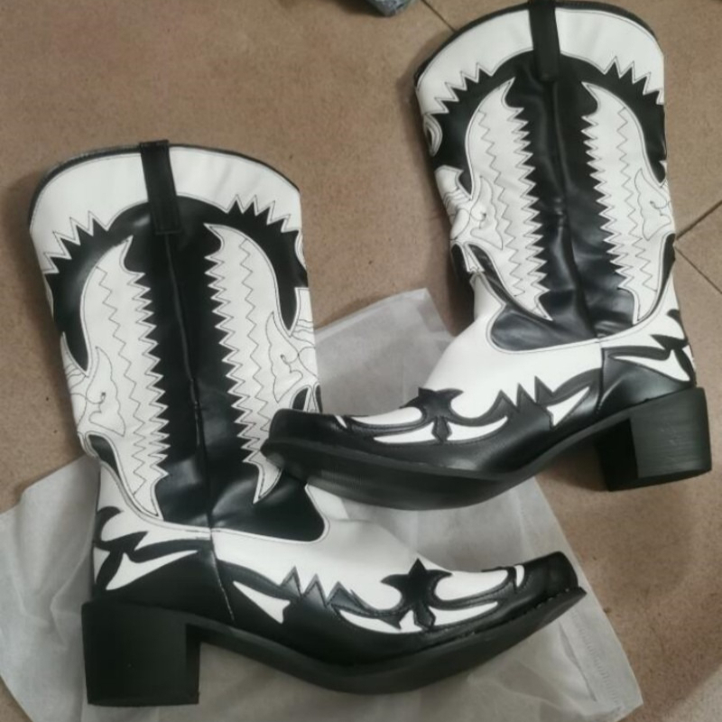 Nouvelles Bottes de Cowboy pou - Men Shoes Size 46 avis et prix