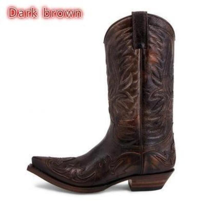 Nouvelles Bottes de Cowboy pou - Men Shoes Size 46 avis et prix