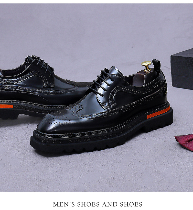 Chaussures Oxford à plateforme - Oxford Brogue Leather avis et prix