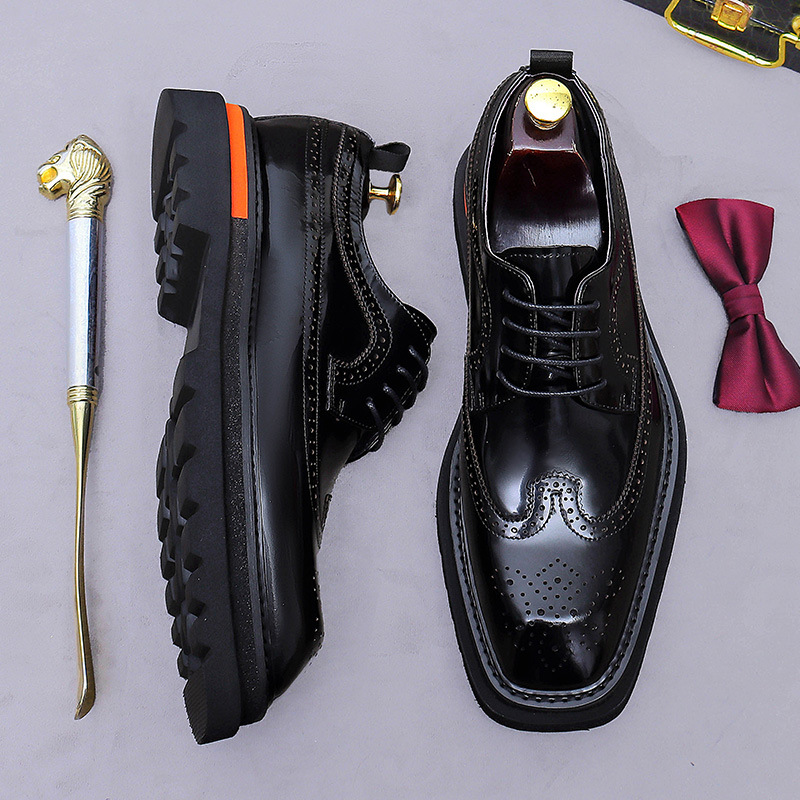 Chaussures Oxford à plateforme - Oxford Brogue Leather avis et prix