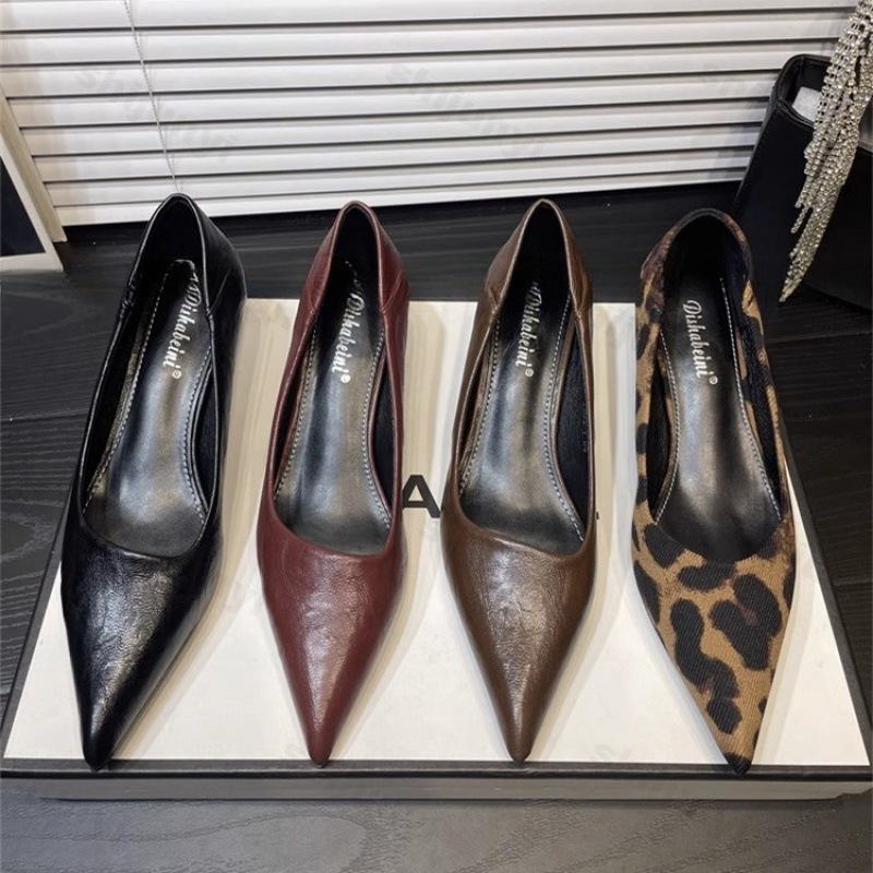 Femmes talons hauts en cuir ve - Dress Shoe Pointed avis et prix