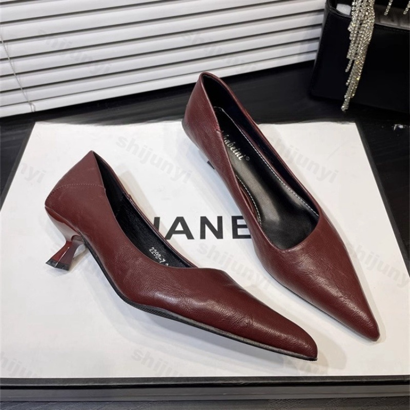Femmes talons hauts en cuir ve - Dress Shoe Pointed avis et prix