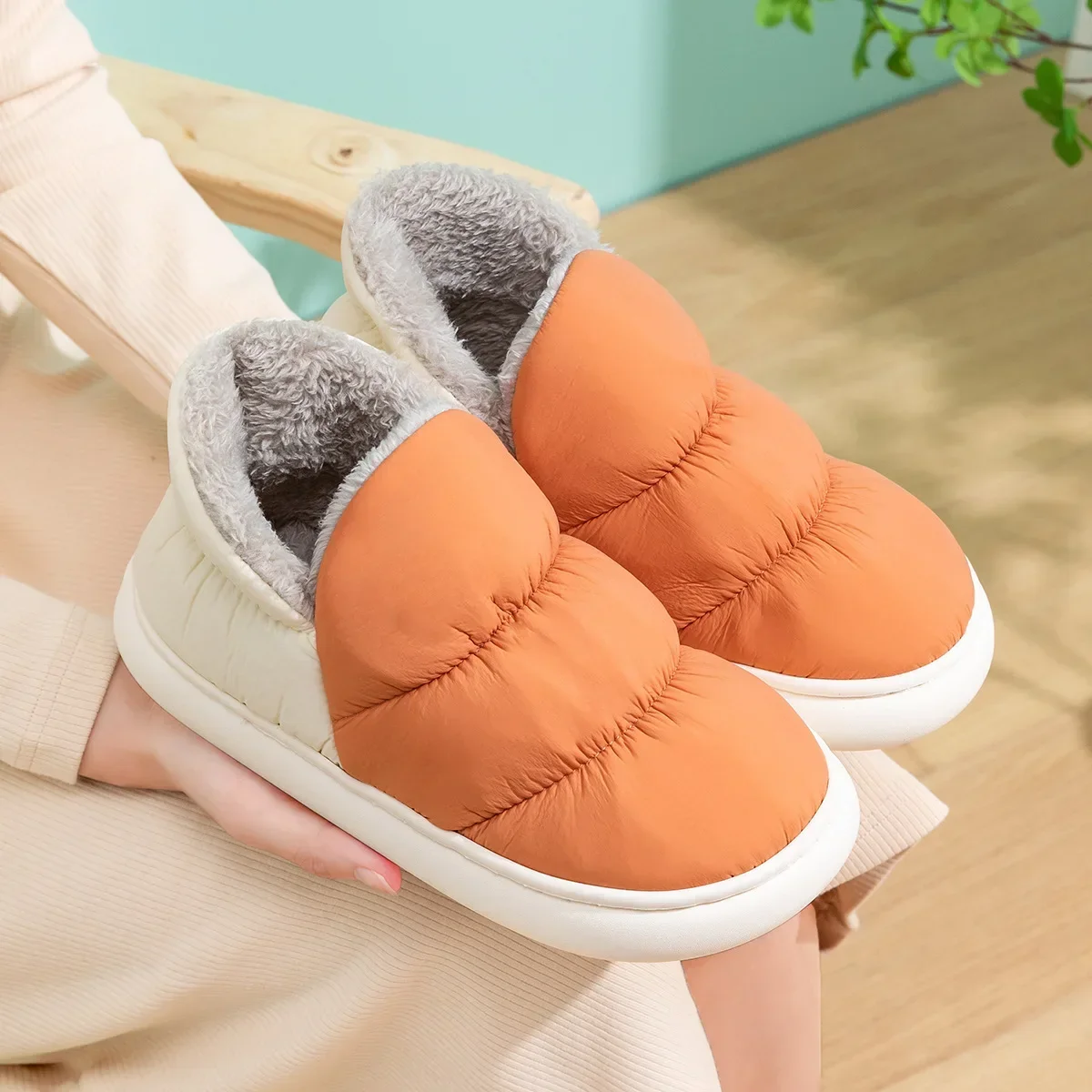 Pantoufles d'hiver en tissu im - Men Shoes Style avis et prix