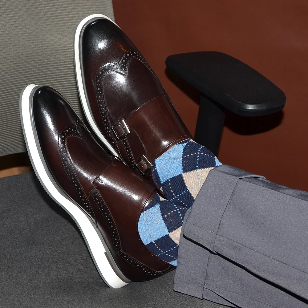 Chaussures de luxe européennes - Oxford Brogue Leather avis et prix