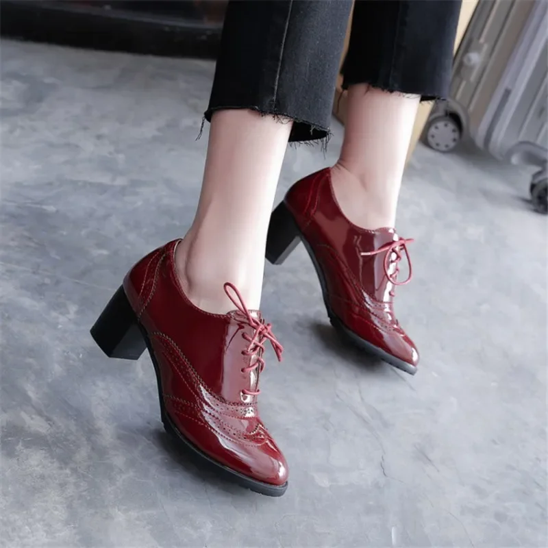 Oxfords-Escarpins britanniques - Oxford Brogue Leather avis et prix