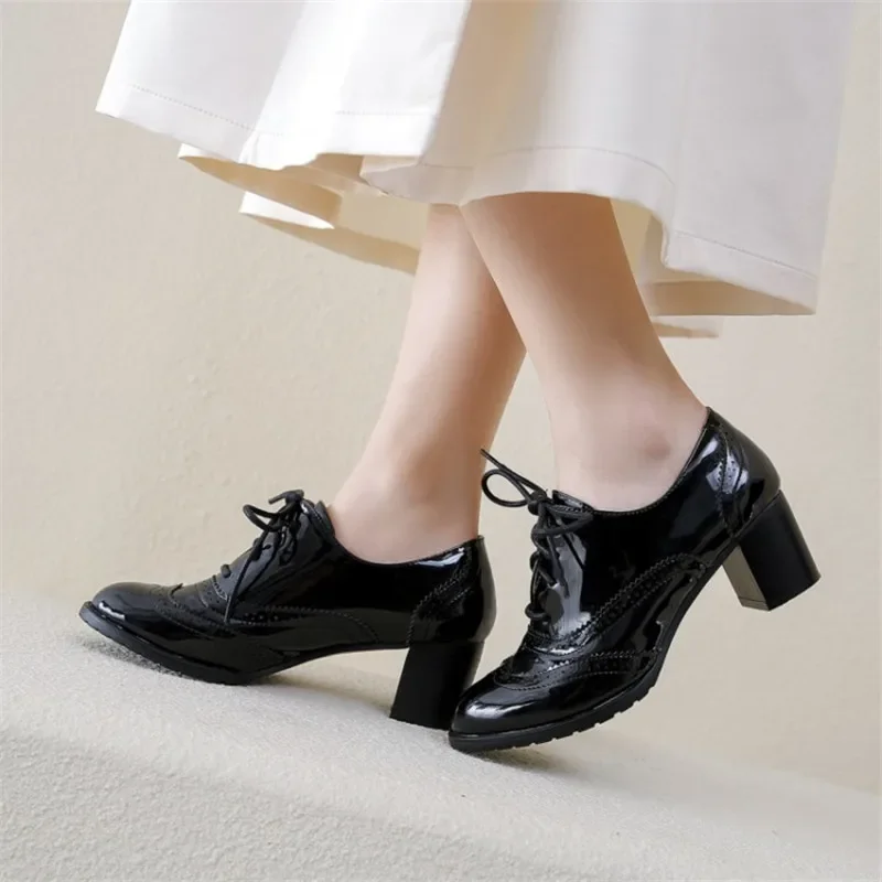 Oxfords-Escarpins britanniques - Oxford Brogue Leather avis et prix