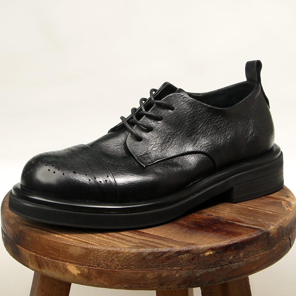Top qualité en cuir véritable  - Oxford Brogue Leather avis et prix