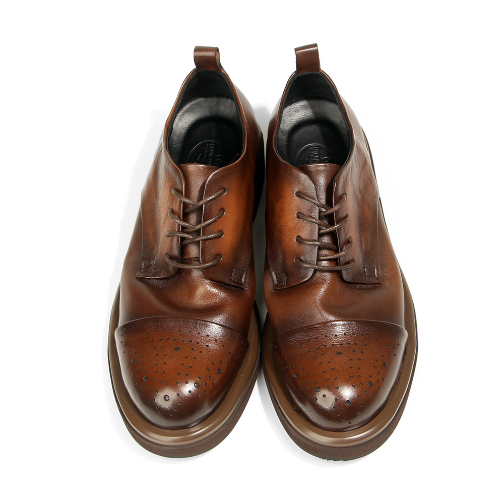 Top qualité en cuir véritable  - Oxford Brogue Leather avis et prix
