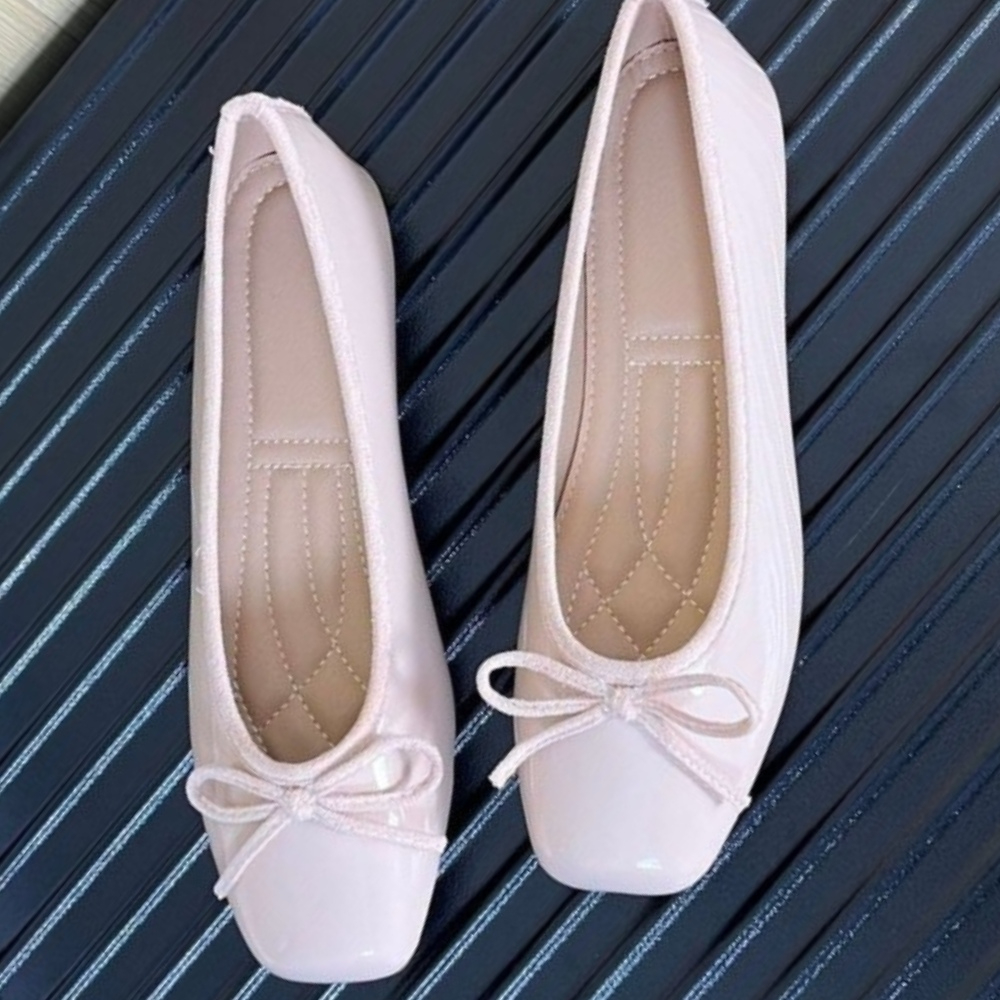 Ballerines en cuir verni rose  - Dress Shoe Pointed avis et prix