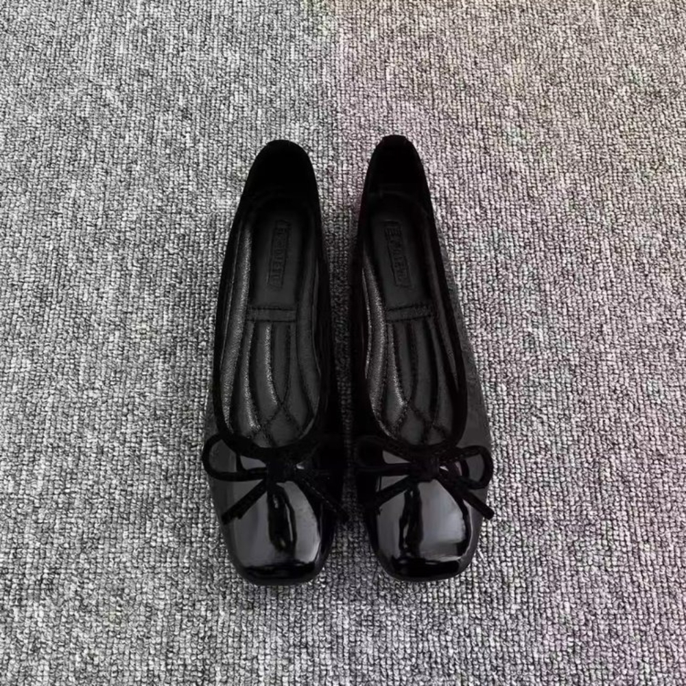 Ballerines en cuir verni rose  - Dress Shoe Pointed avis et prix