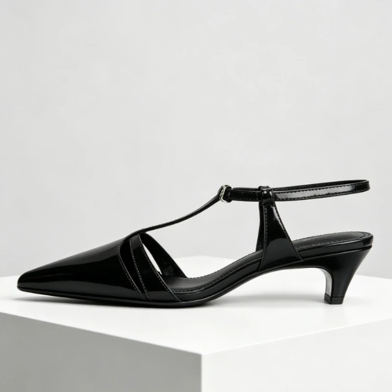 Escarpins en cuir verni à talo - Dress Shoe Pointed avis et prix