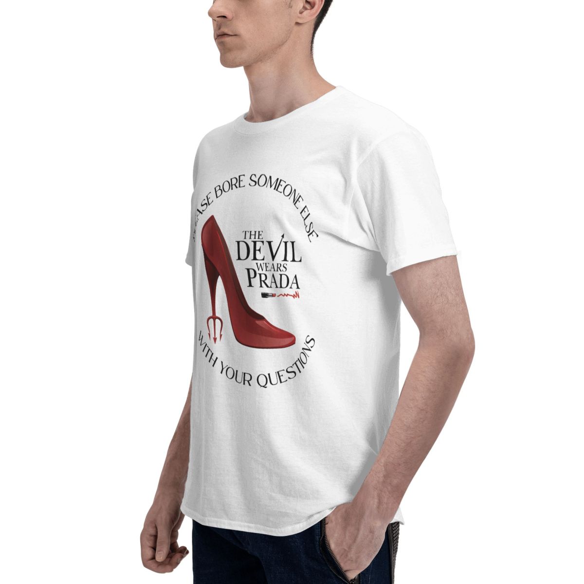T-shirt en coton Vintage pour  - Men Shoes Prada avis et prix