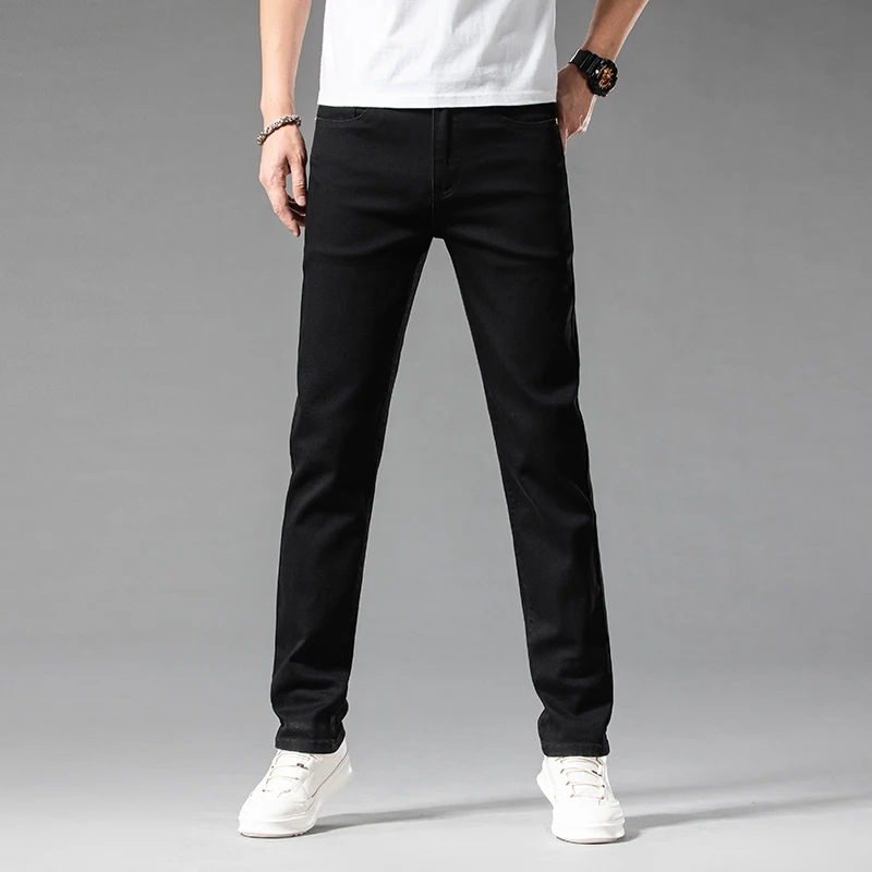 Jeans slim en coton blanc pour - Men'S Shoes With Jeans avis et prix