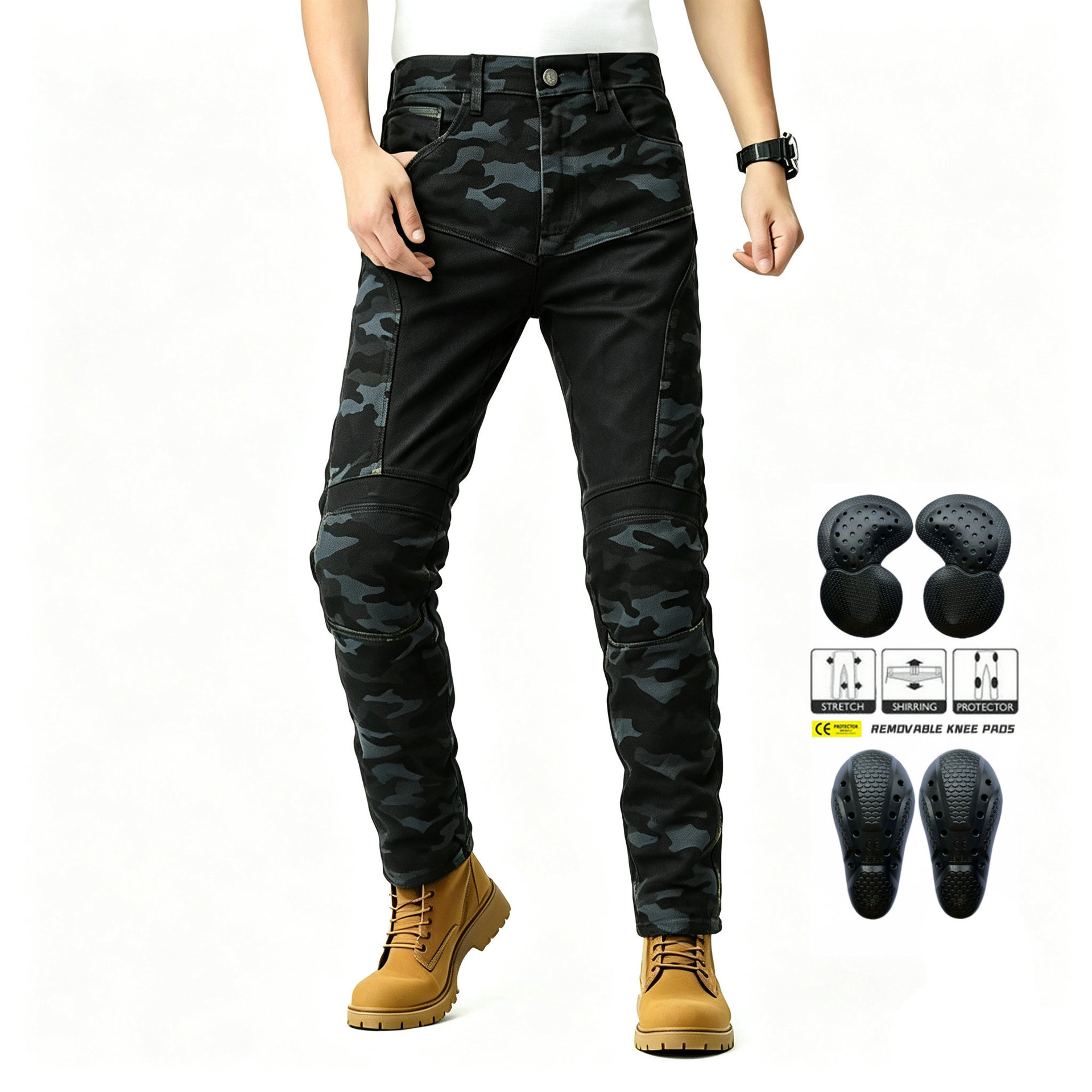 Jean de moto respirant en deni - Men'S Shoes With Jeans avis et prix