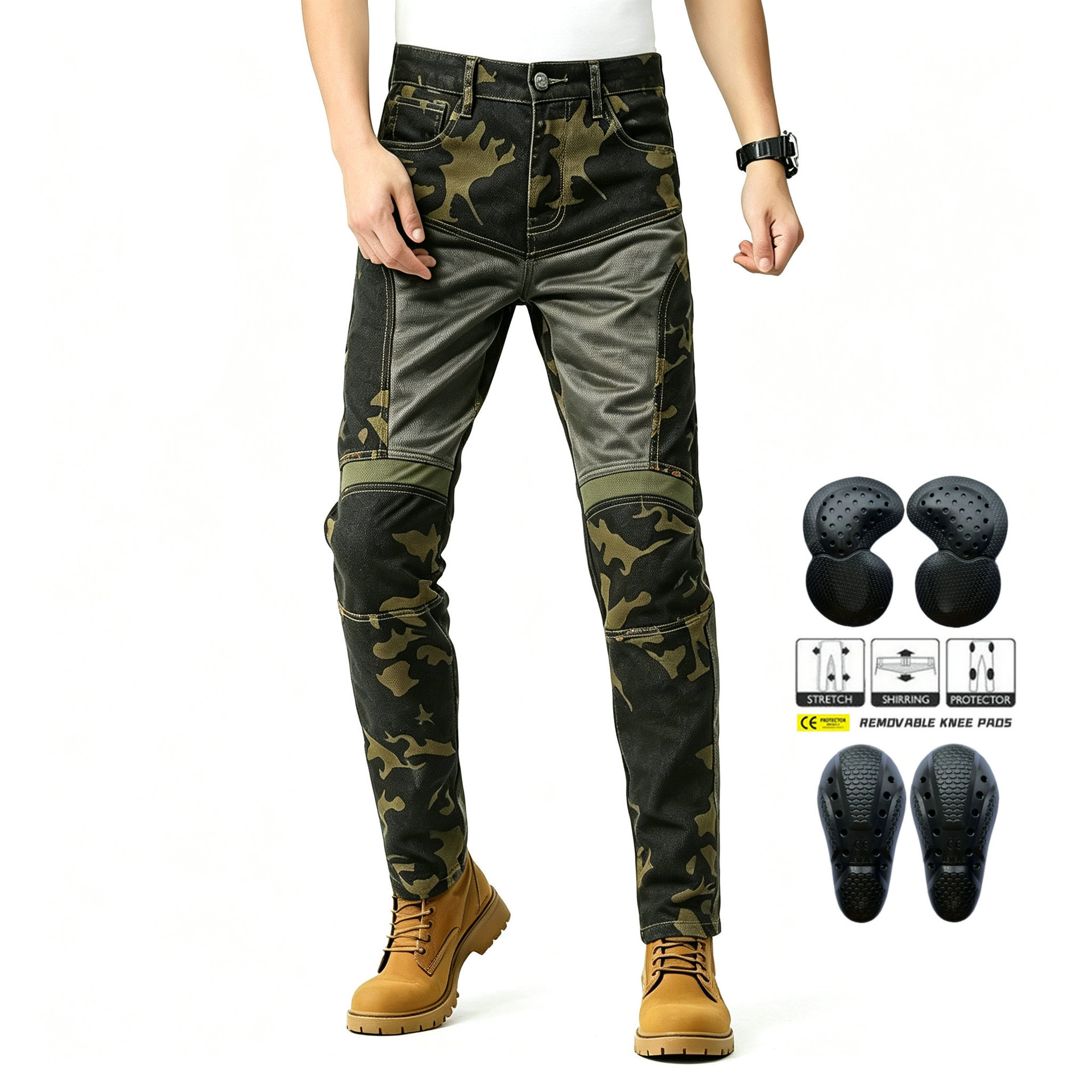 Jean de moto respirant en deni - Men'S Shoes With Jeans avis et prix